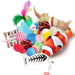 Highland Farms Select cat toys variety pack mice toys encourage stalking and interactive play.