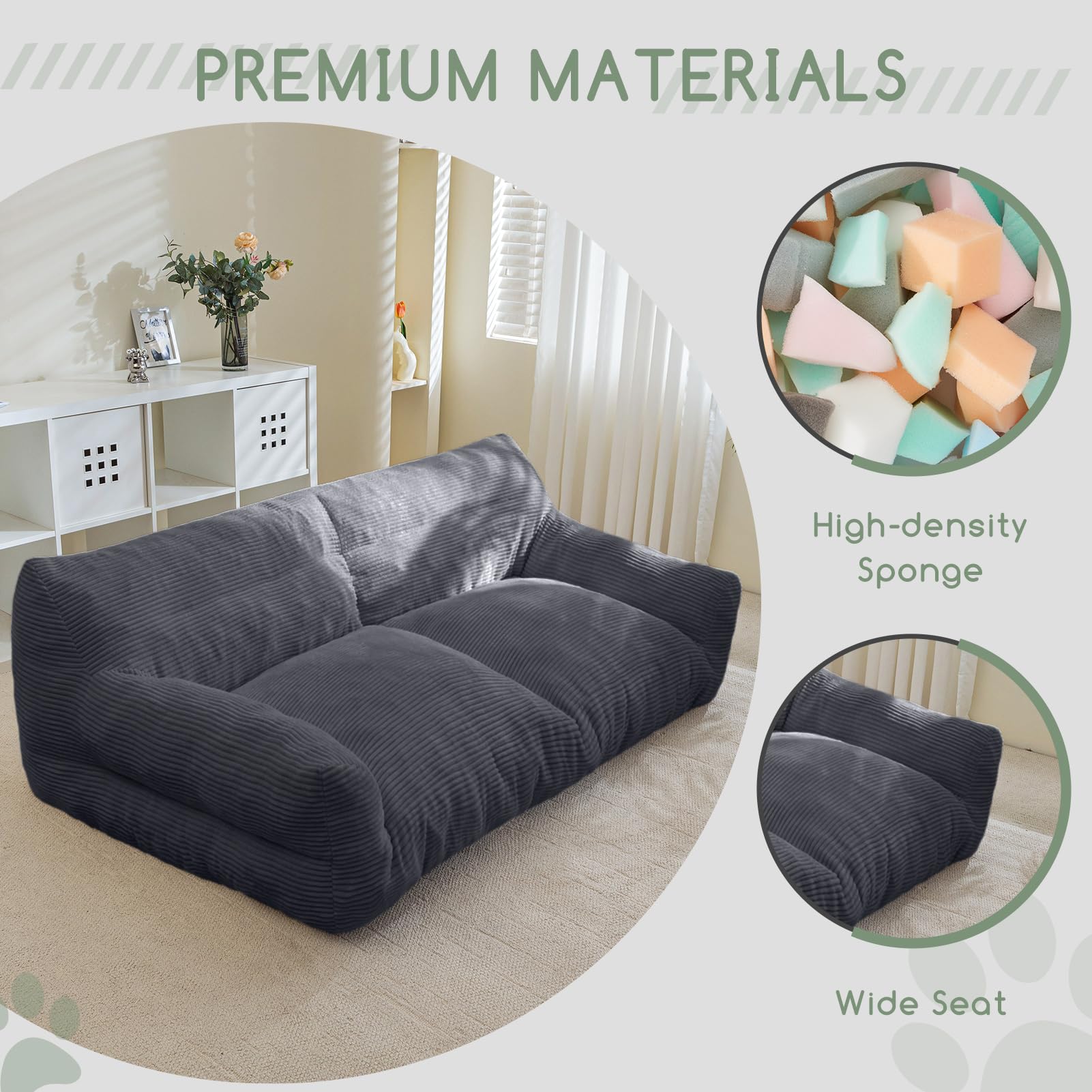 Indoor and outdoor use is possible with the HIGOGOGO bed