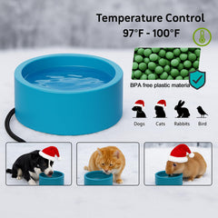 Higoro anti-chew cord water bowl protects the power cord.