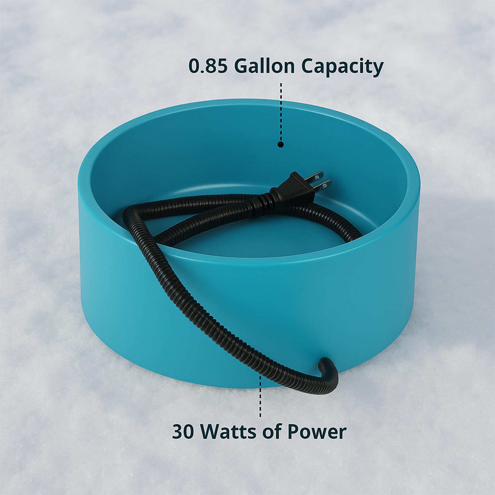Higoro multi-animal winter bowl supports dogs, cats, rabbits outdoors.