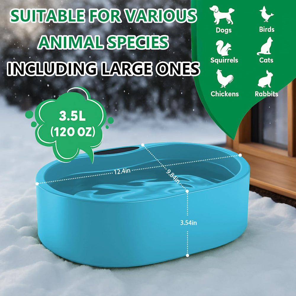 Higoro outdoor winter bowl suitable for dogs, cats, and small animals.