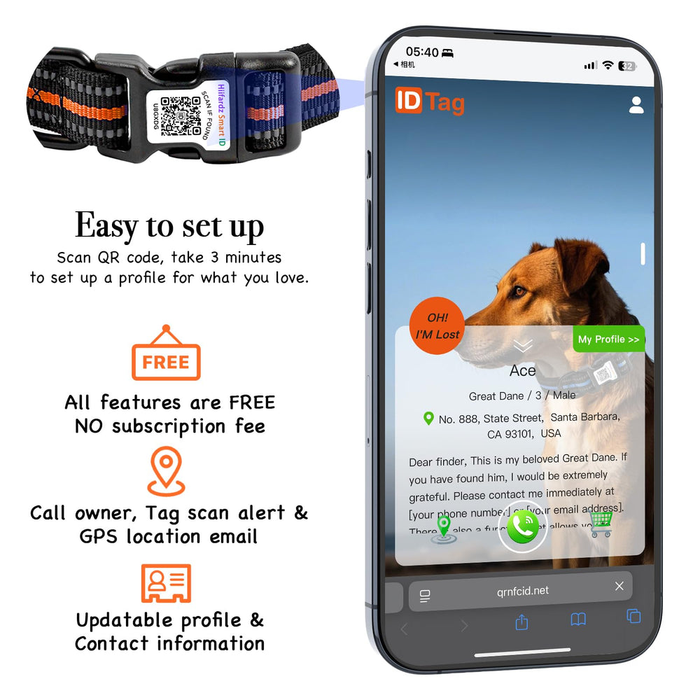 Hiifardz Airtag collar detachable AirTag case keeps tracker protected.