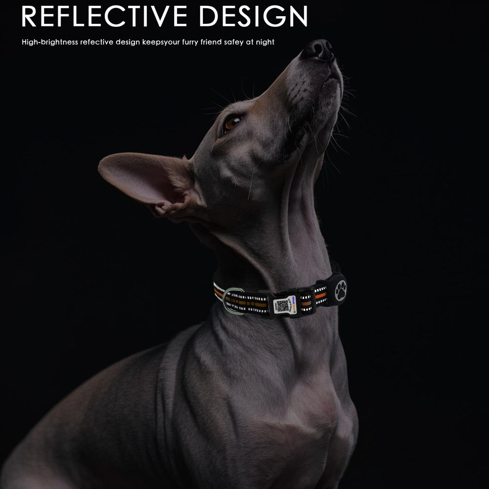 Hiifardz Airtag collar reinforced metal D-ring for leash security.