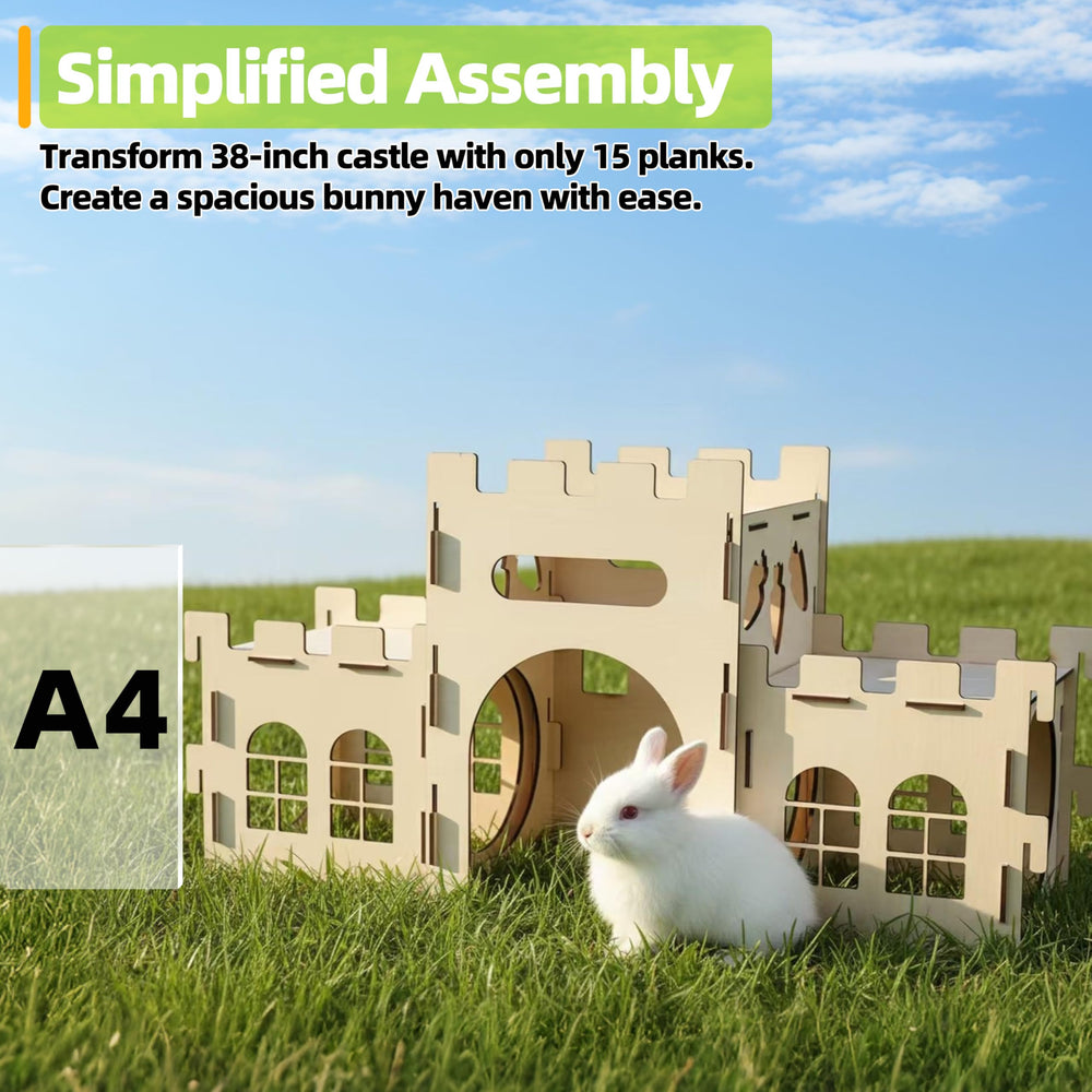 HIIMALEX durable wood construction showcasing longevity and safety for indoor pets.