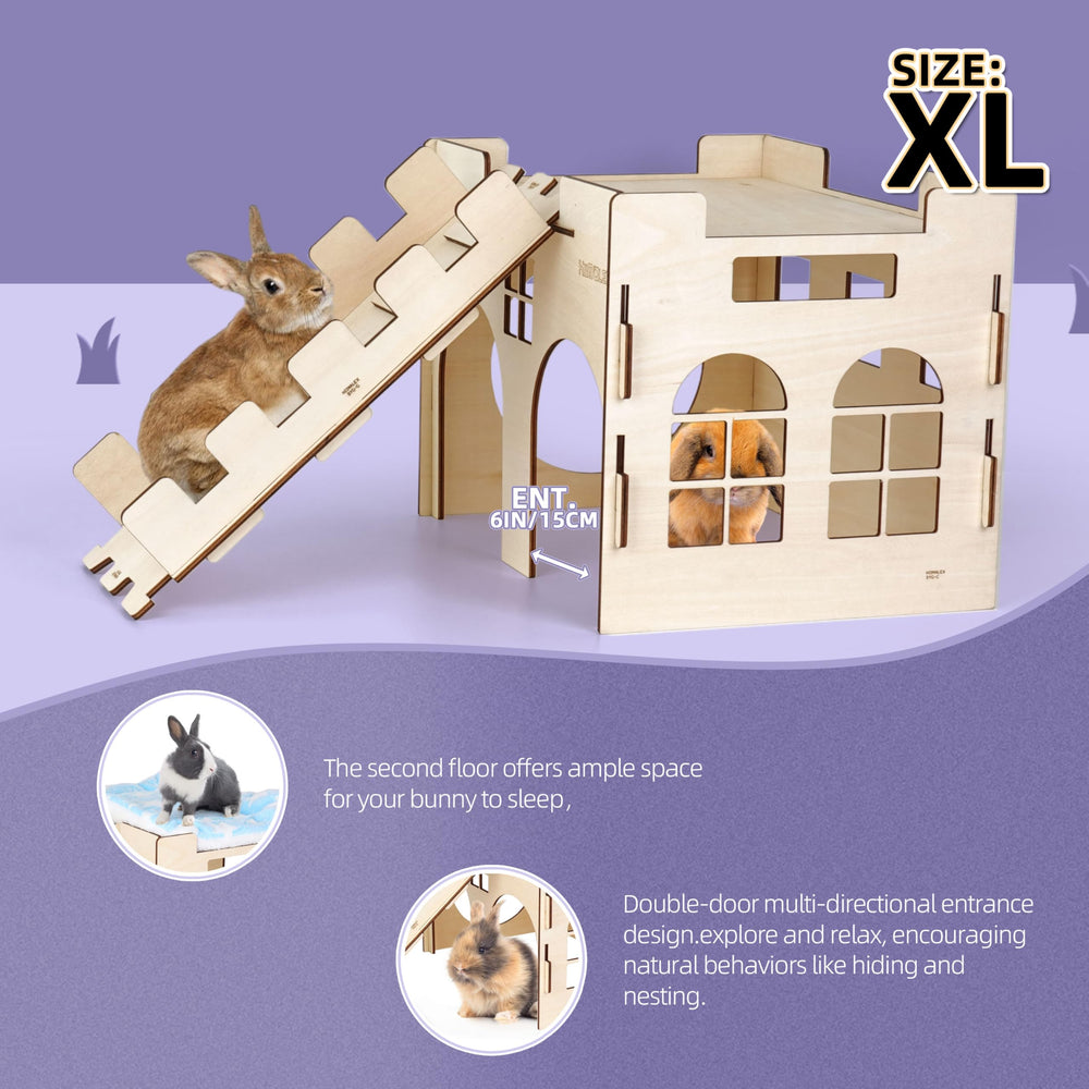 HIIMALEX Durable wooden frame supports lasting play for busy pets