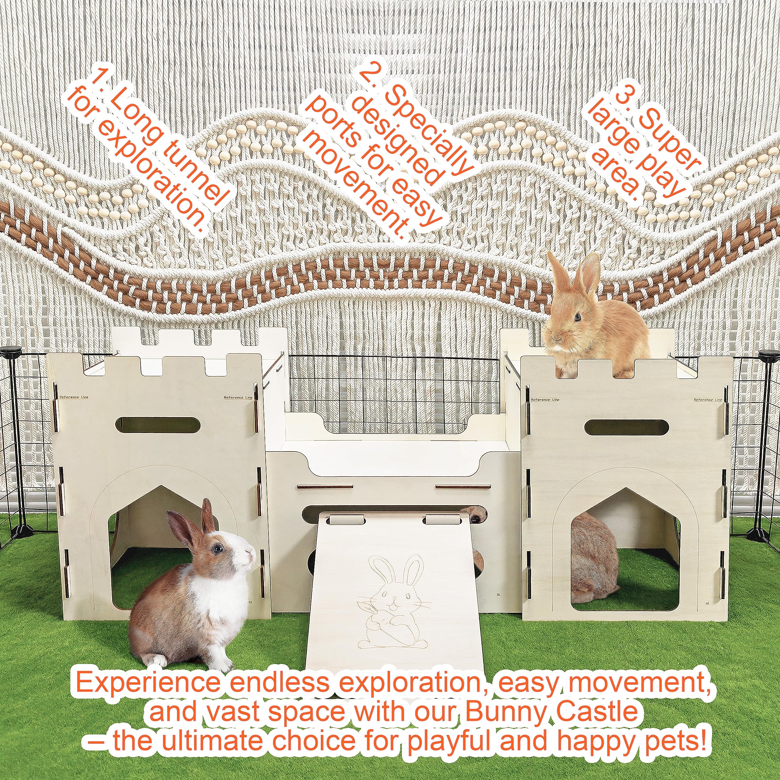HIIMALEX easy-clean wood castle simplifies maintenance after playtime.