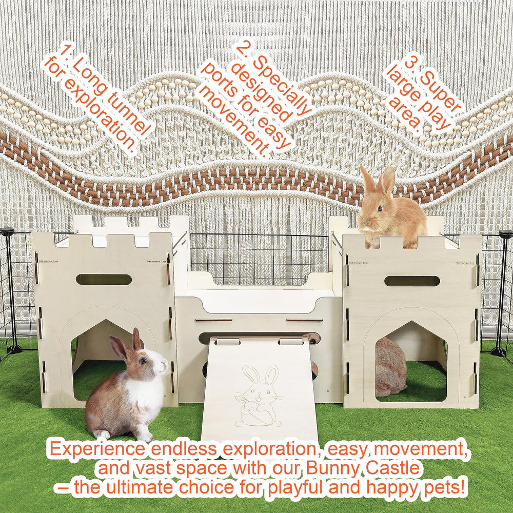 HIIMALEX easy-clean wood castle simplifies maintenance after playtime.