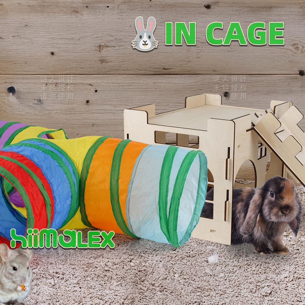 HIIMALEX Multi-pet compatible design suits rabbits, guinea pigs, chinchillas