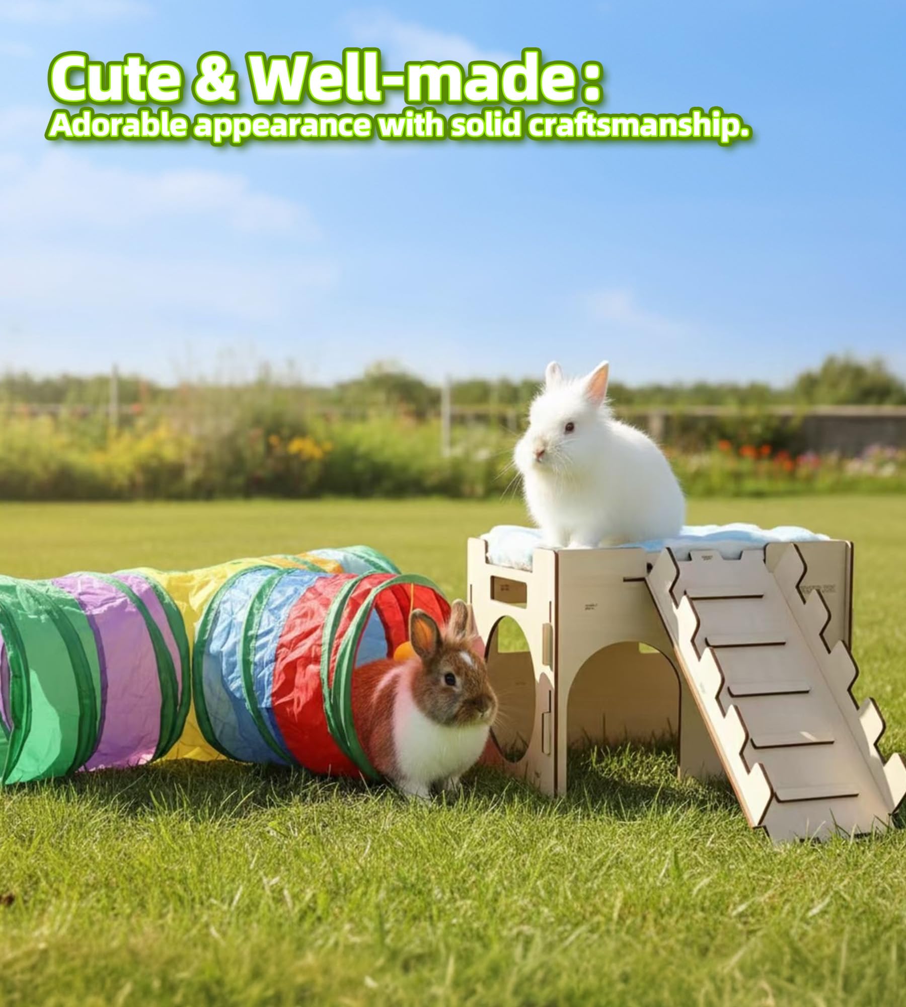 HIIMALEX Three-way Tunnel encourages hiding and exploring for active small animals