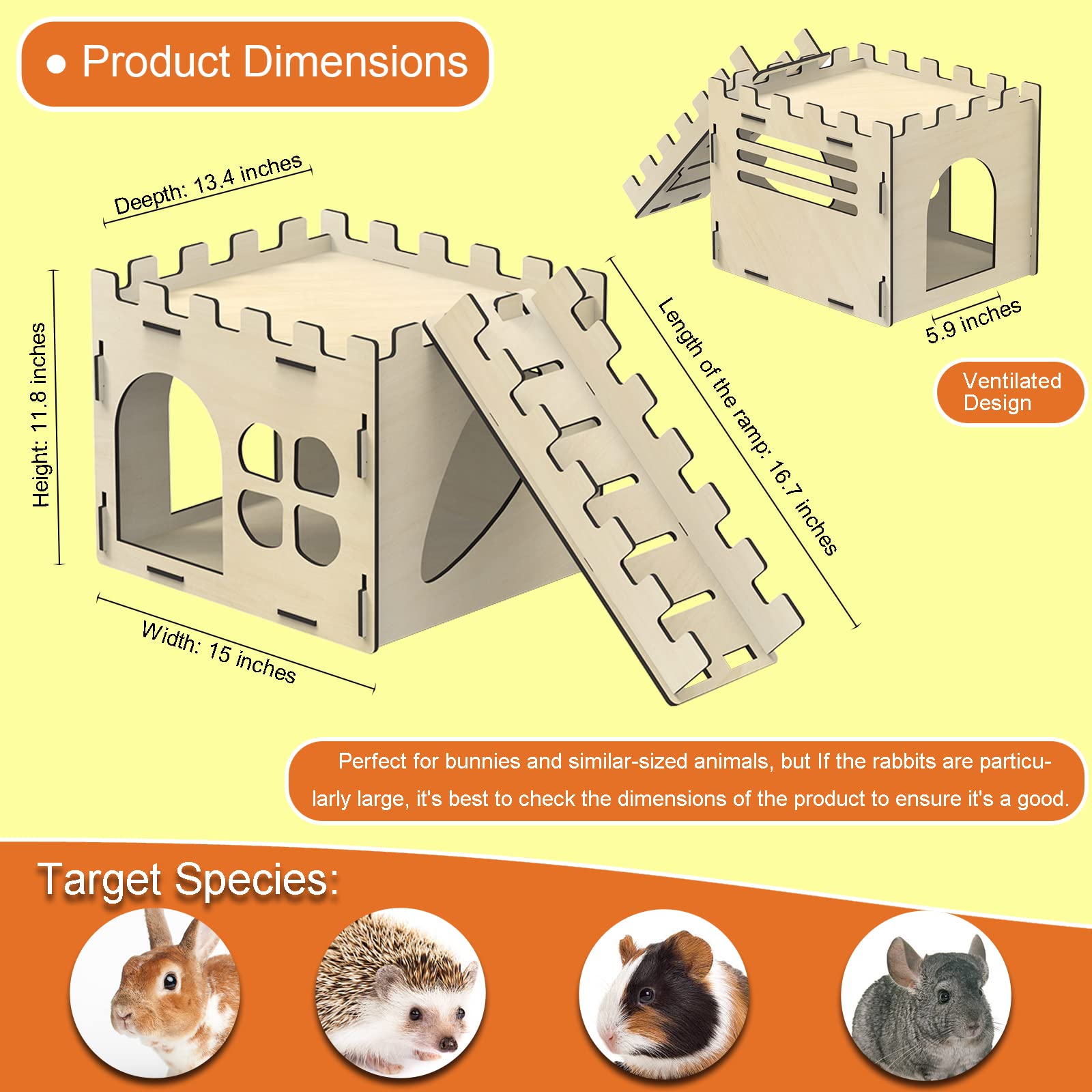 hiimalex bunny castle-easy-assembly highlights tool-free setup for quick, mess-free placement.