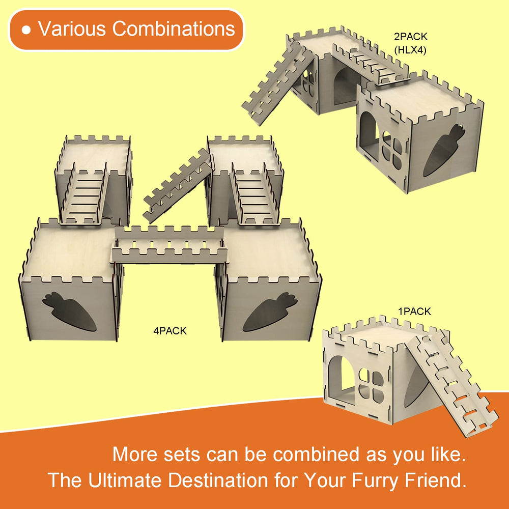 hiimalex bunny castle-multi-setup-ramp demonstrates versatile configurations for different room layouts.