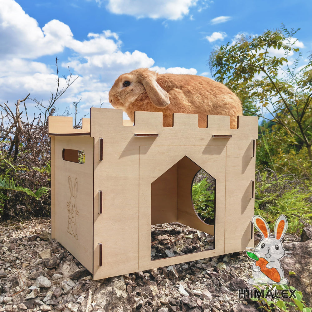 HIIMALEX bunny house flat pack storage illustrates compact storage when not in use