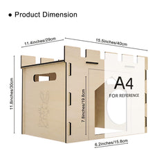 HIIMALEX bunny house portable design highlights convenient handles for travel