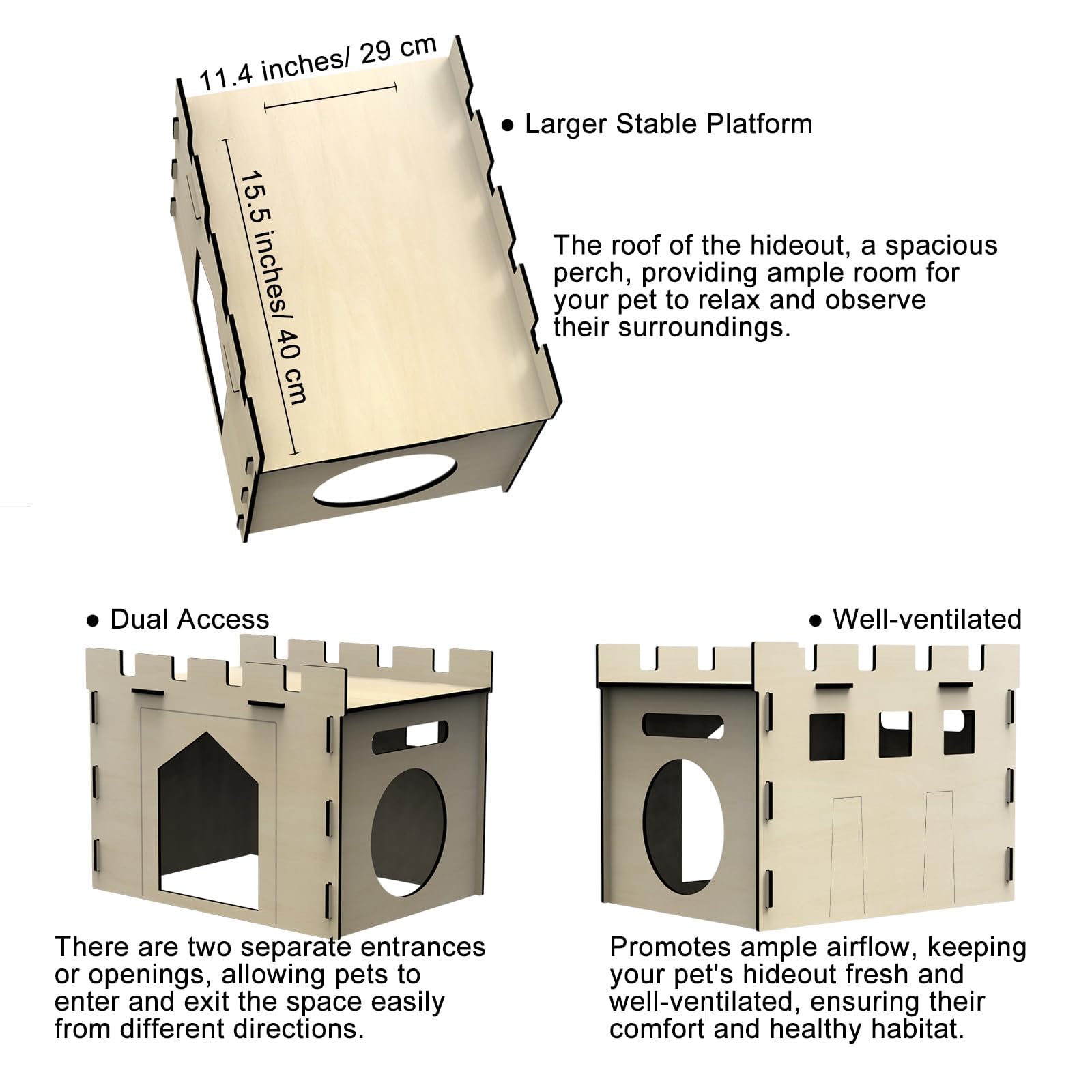 HIIMALEX bunny house spacious hideout offers a comfy retreat indoors