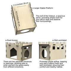 HIIMALEX bunny house spacious hideout offers a comfy retreat indoors