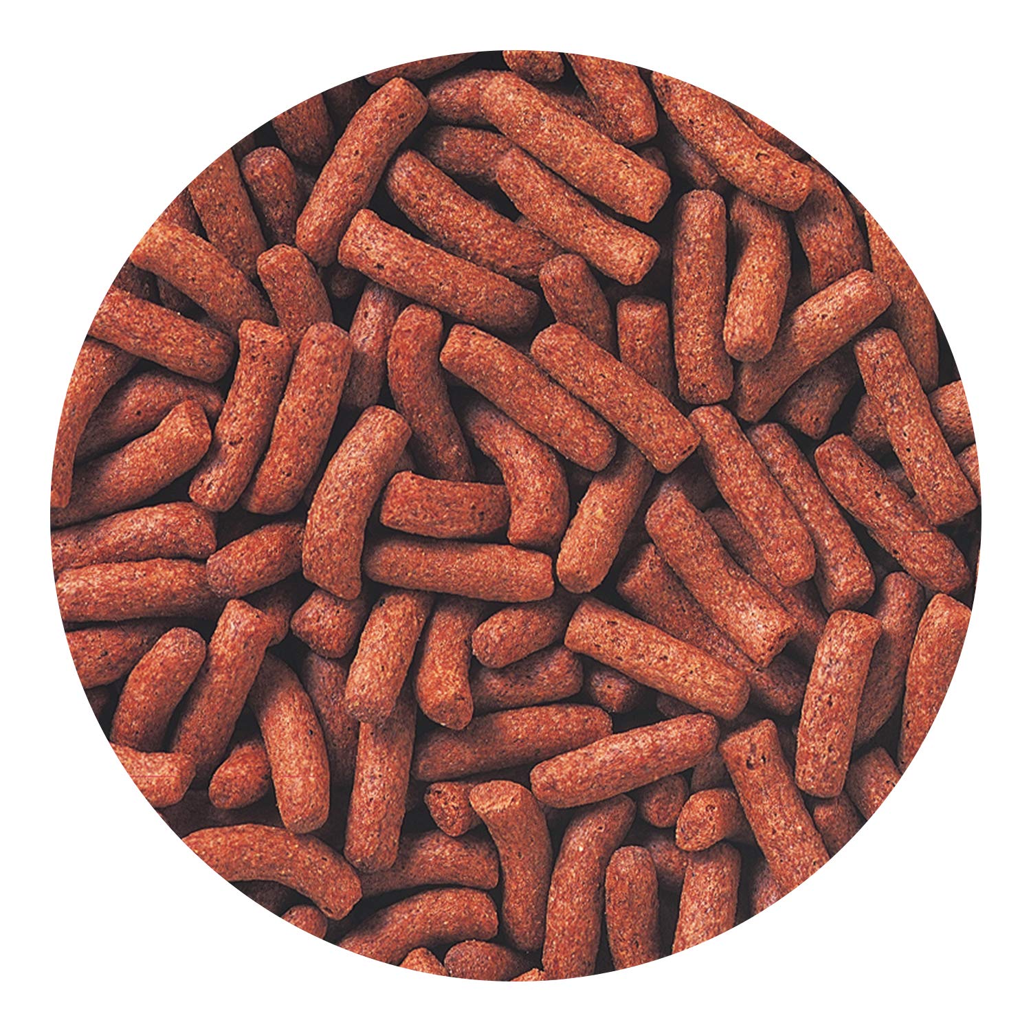 Hikari Floating Food Sticks close-up shows carotenoids for vibrant colors.