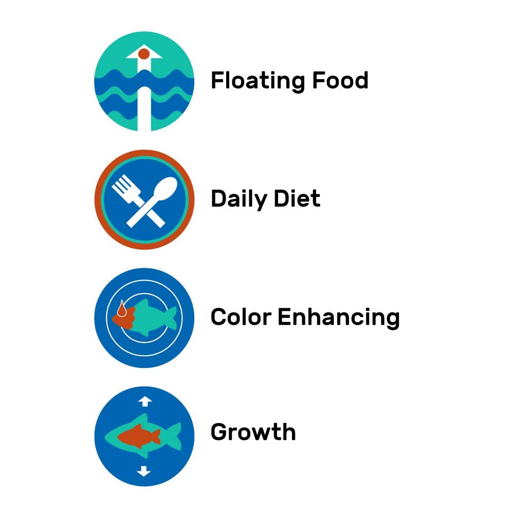 Hikari Floating Food Sticks float on water for easy surface feeding.