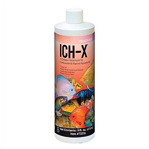 Hikari Ichx label closeup shows dosage guidance for safe use