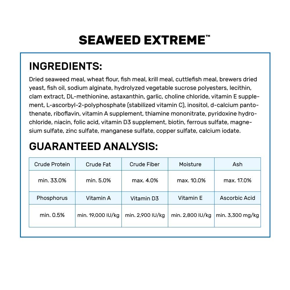 Hikari Seaweed Extreme jar display ready-to-use packaging for easy feeding.