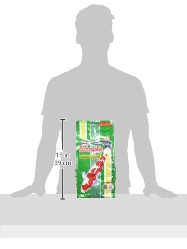 Hikari Staple Koi Food packaging jar highlights daily pond diet