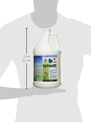Hikari Ultimate water conditioner label close-up highlighting full-function benefits.