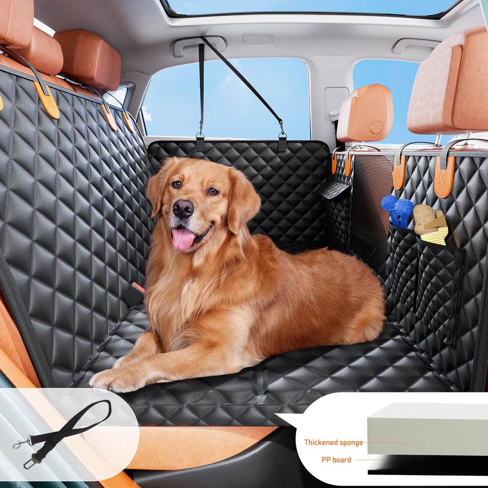 HikeSeptPals easy-install dog seat cover design makes setup quick before heading out