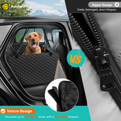 HikeSeptPals waterproof back seat protector keeps interiors clean while resisting spills and drool