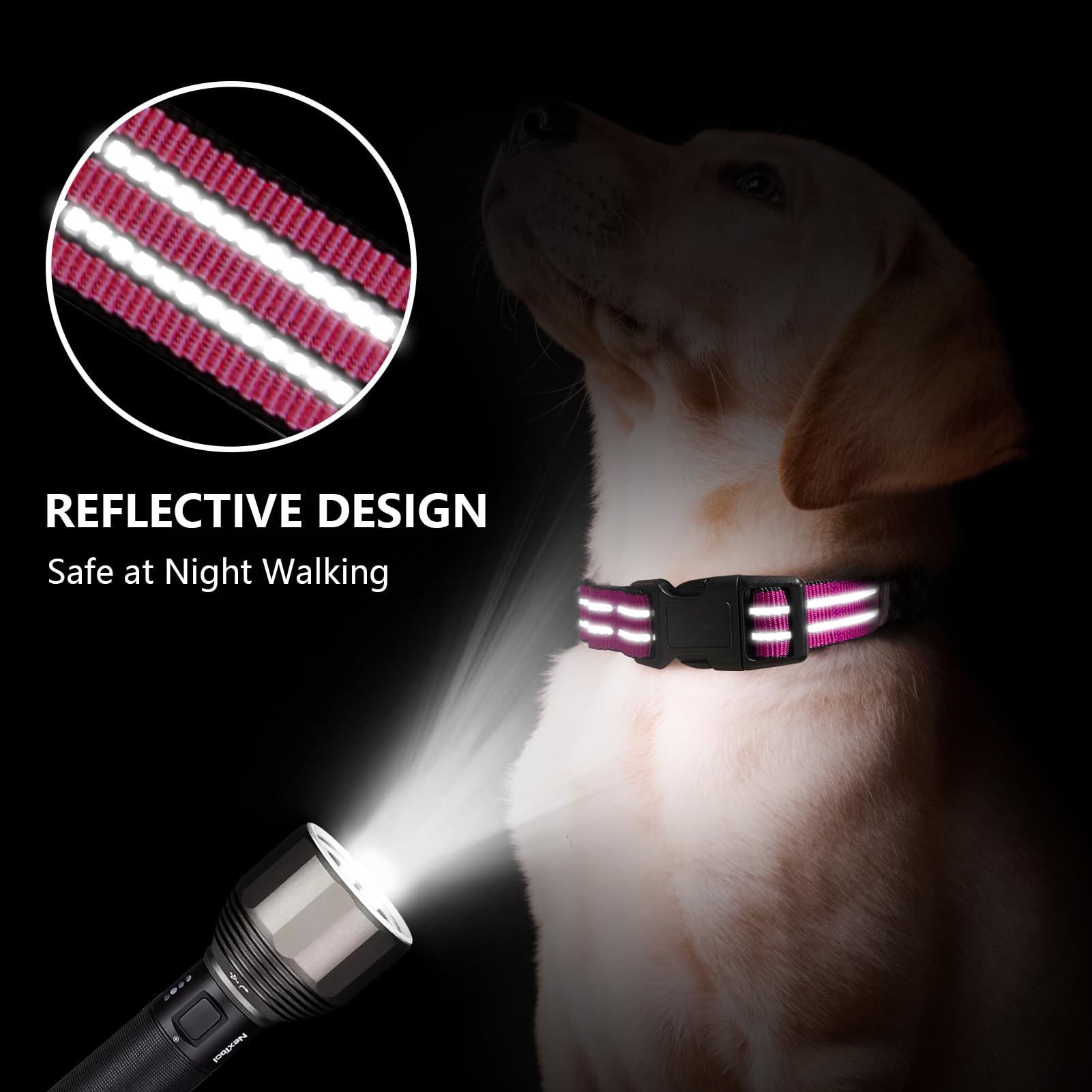 Hikiko collar martingale ajustable para dos dedos de holgura