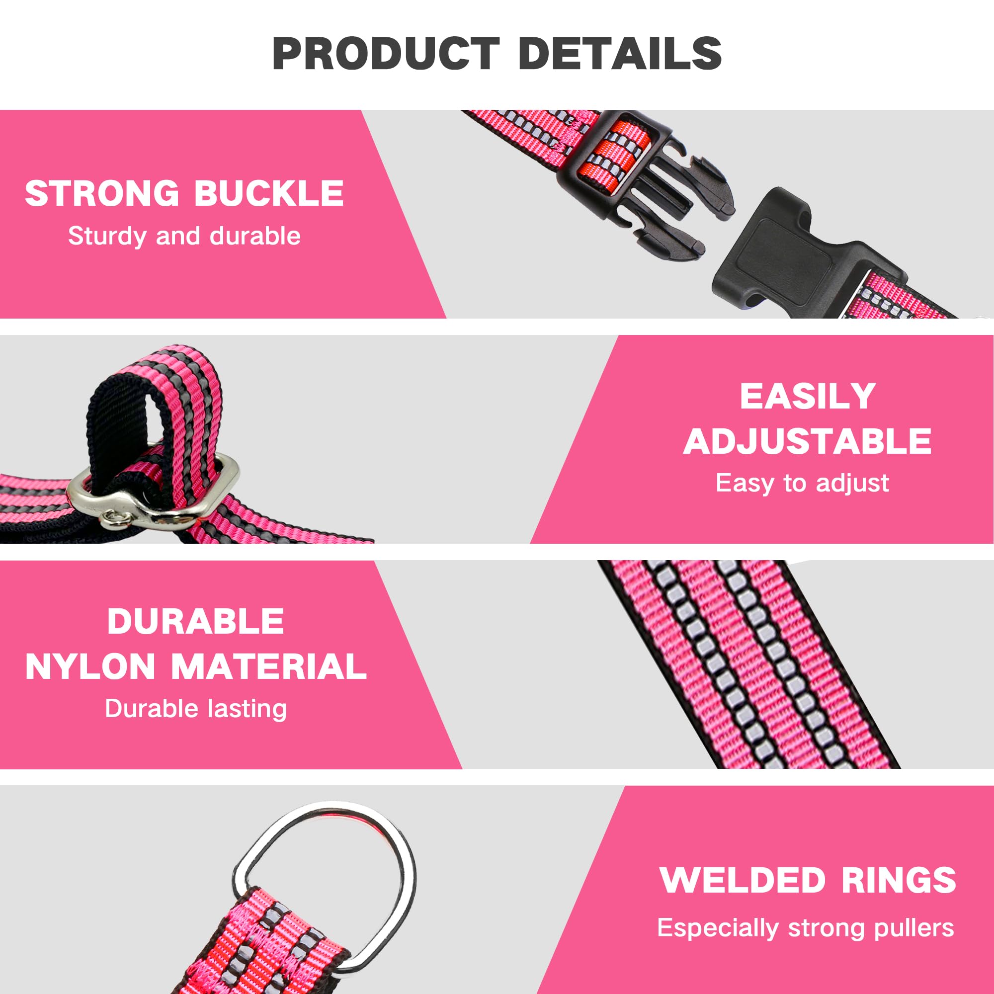 Hikiko collar martingale con cierre rápido para emergencias seguras