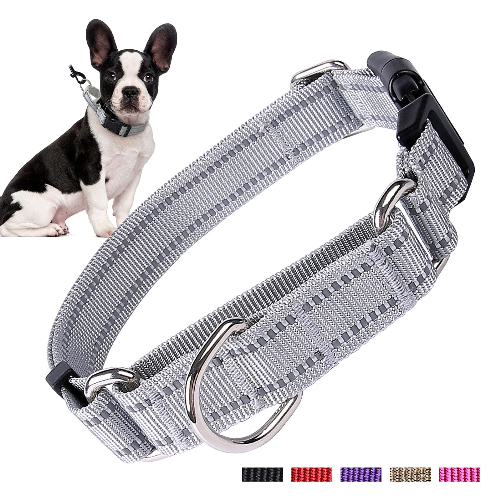 Hikiko collar martingale para perros grandes facilita control suave durante entrenamiento.
