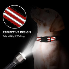 Hikiko martingale collar adjustable-size-chart emphasizes proper fit and escape-prevention.