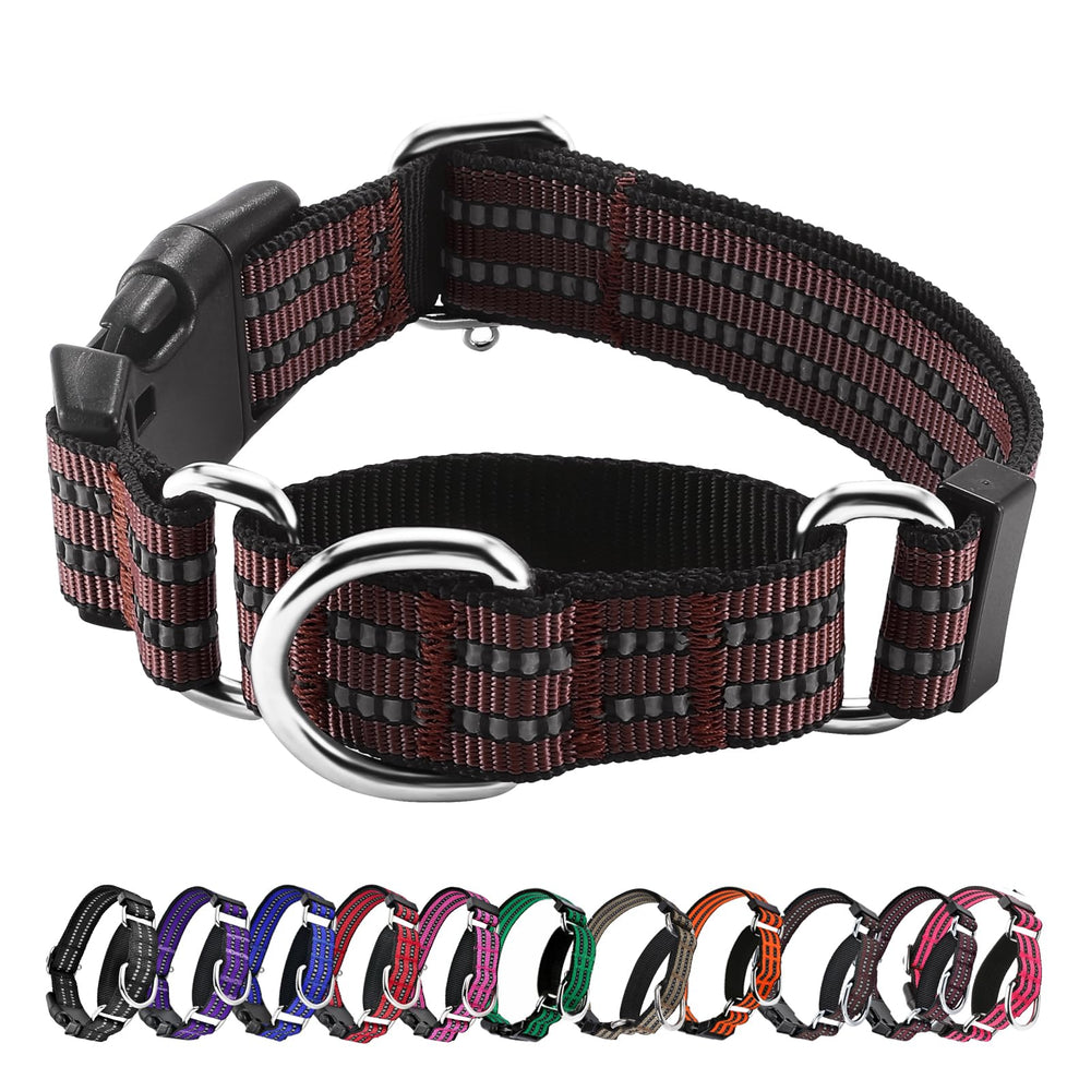 Hikiko Martingale Collar closeup shows durable nylon for daily wear