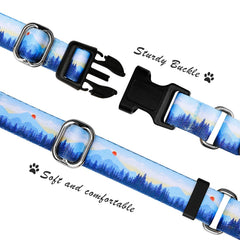 Hikiko Martingale Collar shows no-pull design to reduce tension during walks.