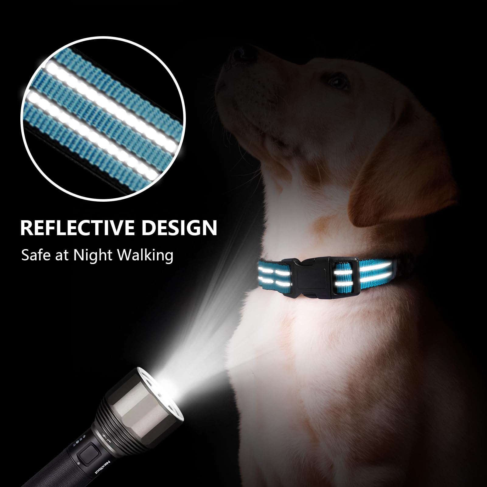 Hikiko martingale collar size chart showing proper fit guidance