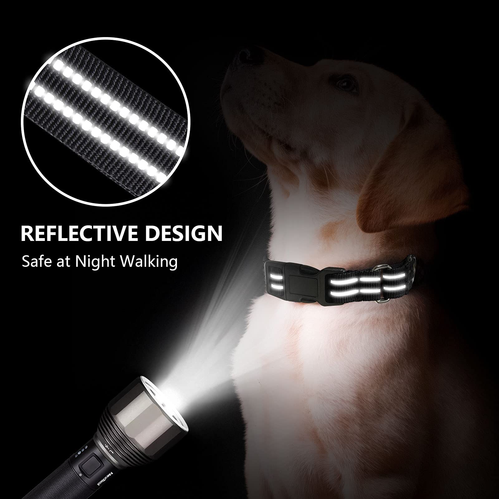 Hikiko Martingale collar made of soft nylon for comfortable wear.