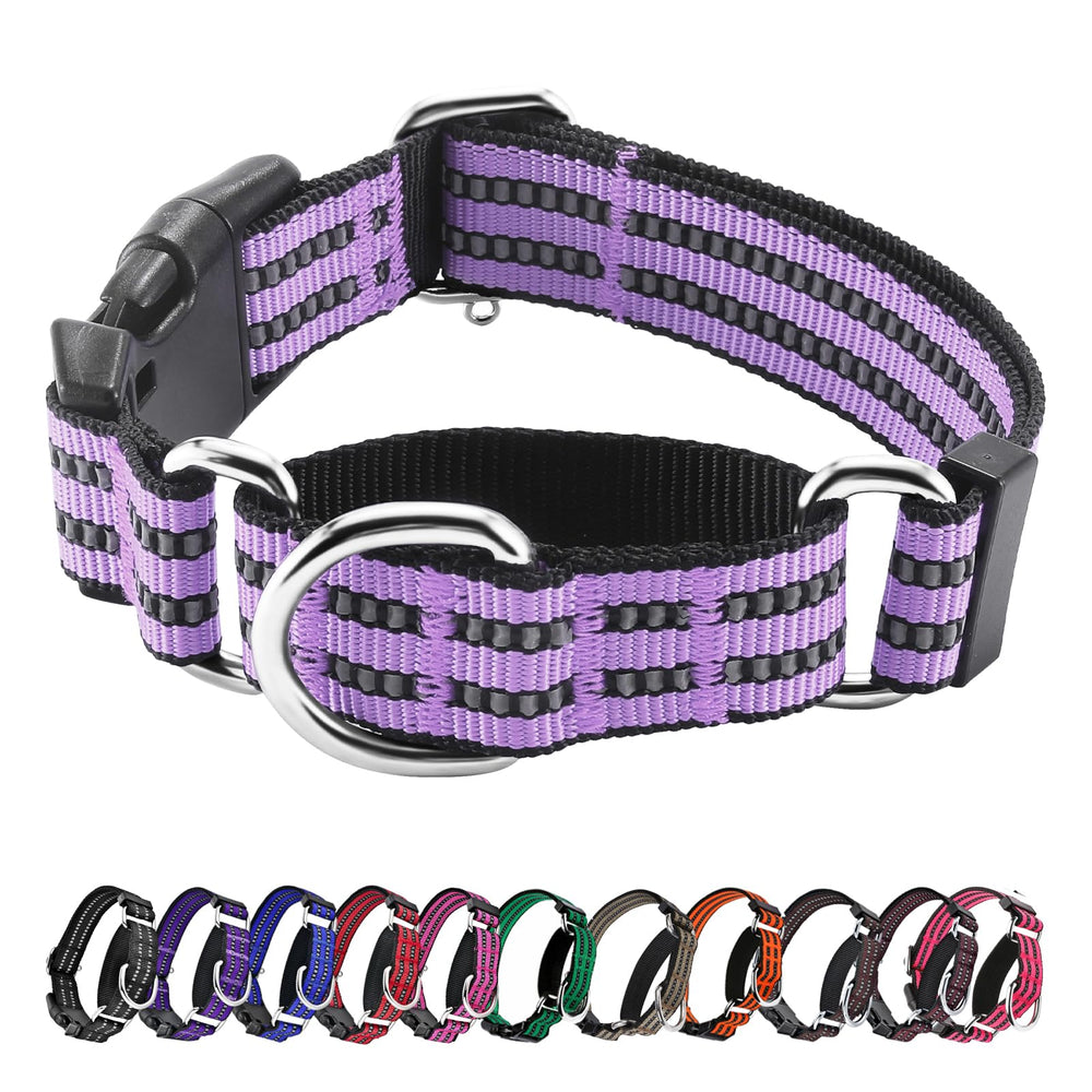 Hikiko Martingale lavender strap collar for comfortable daily wear.