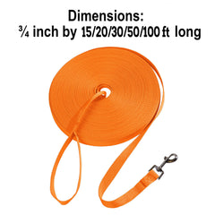 Hi Kiss long nylon leash detail highlighting swivel snap for smooth control.