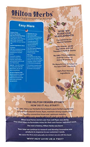 Easy Mare bottle closeup shows premium herbal blend supporting hormonal balance.