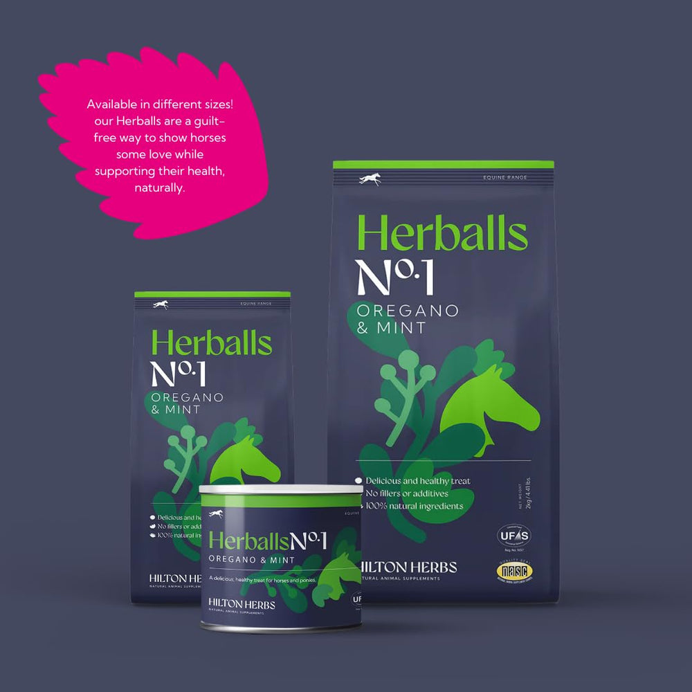 Hilton Herbs Herballs: recompensa para entrenamiento, fomenta cooperación sin forzar.