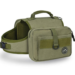 Himal Outdoors dog backpack top handle assists dogs over obstacles on trails.