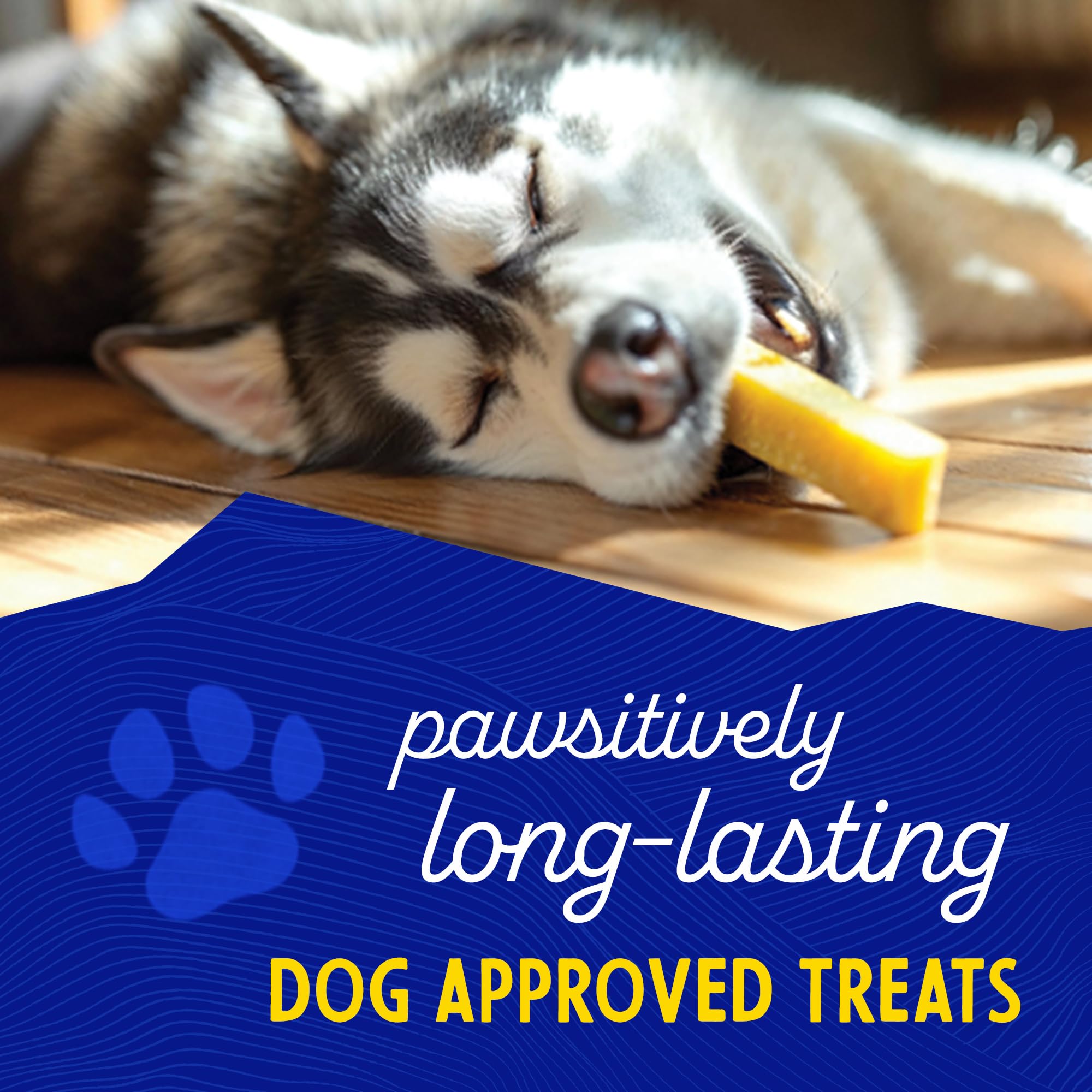 Himalayan Dog Chew chew pieces on floor show long chew potential.