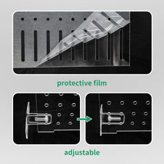 HingoFuni long-hole design prevents escape while maintaining water flow