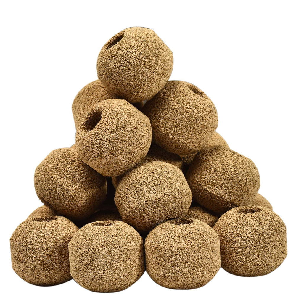 Hipanda ceramic bio sphere closeup showing dust-free pores for efficient filtration