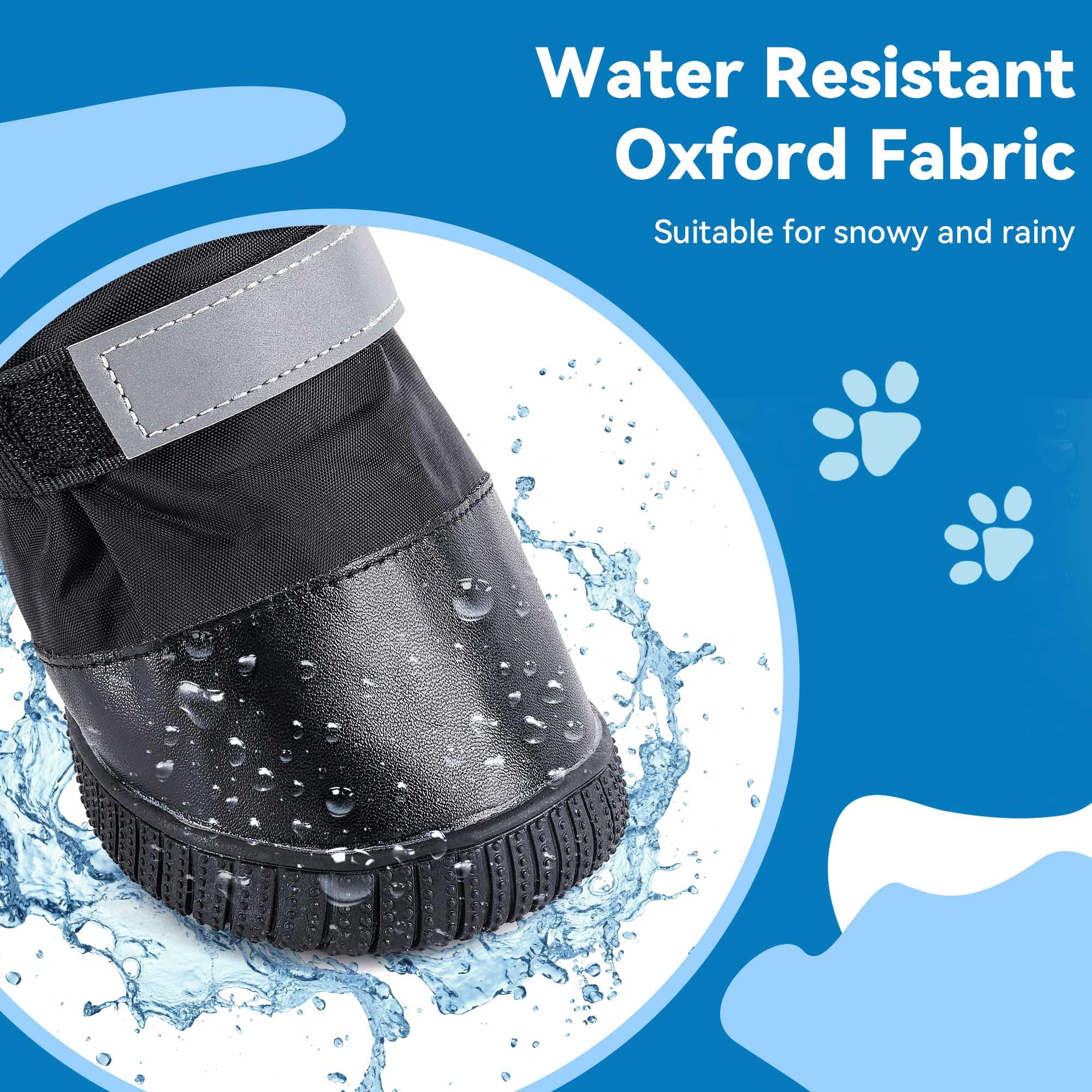 Hipaw adjustable-straps dog boots ensure a snug fit for secure footing during hikes.
