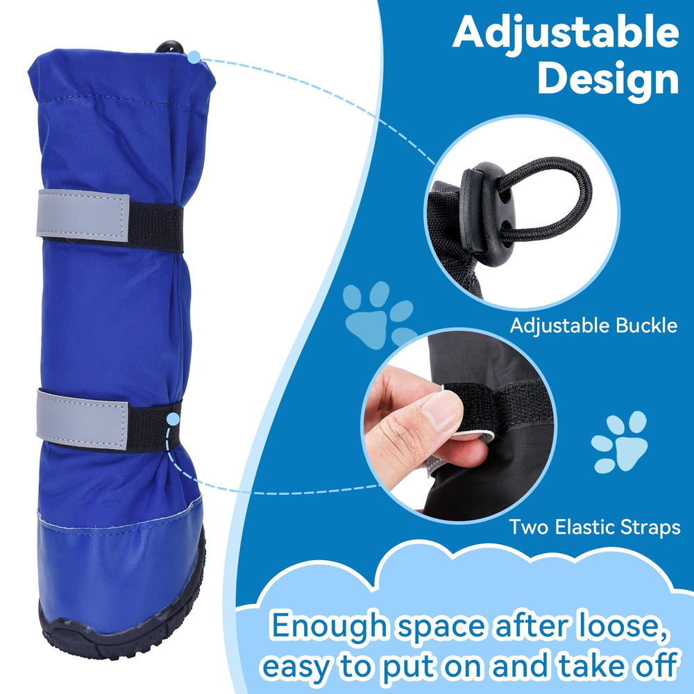 Hipaw dog boots waterproof windproof design shields paws from rain.