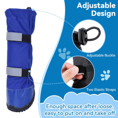 Hipaw dog boots waterproof windproof design shields paws from rain.