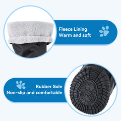 Hipaw reflective-straps dog boots increase visibility for safer evening walks.