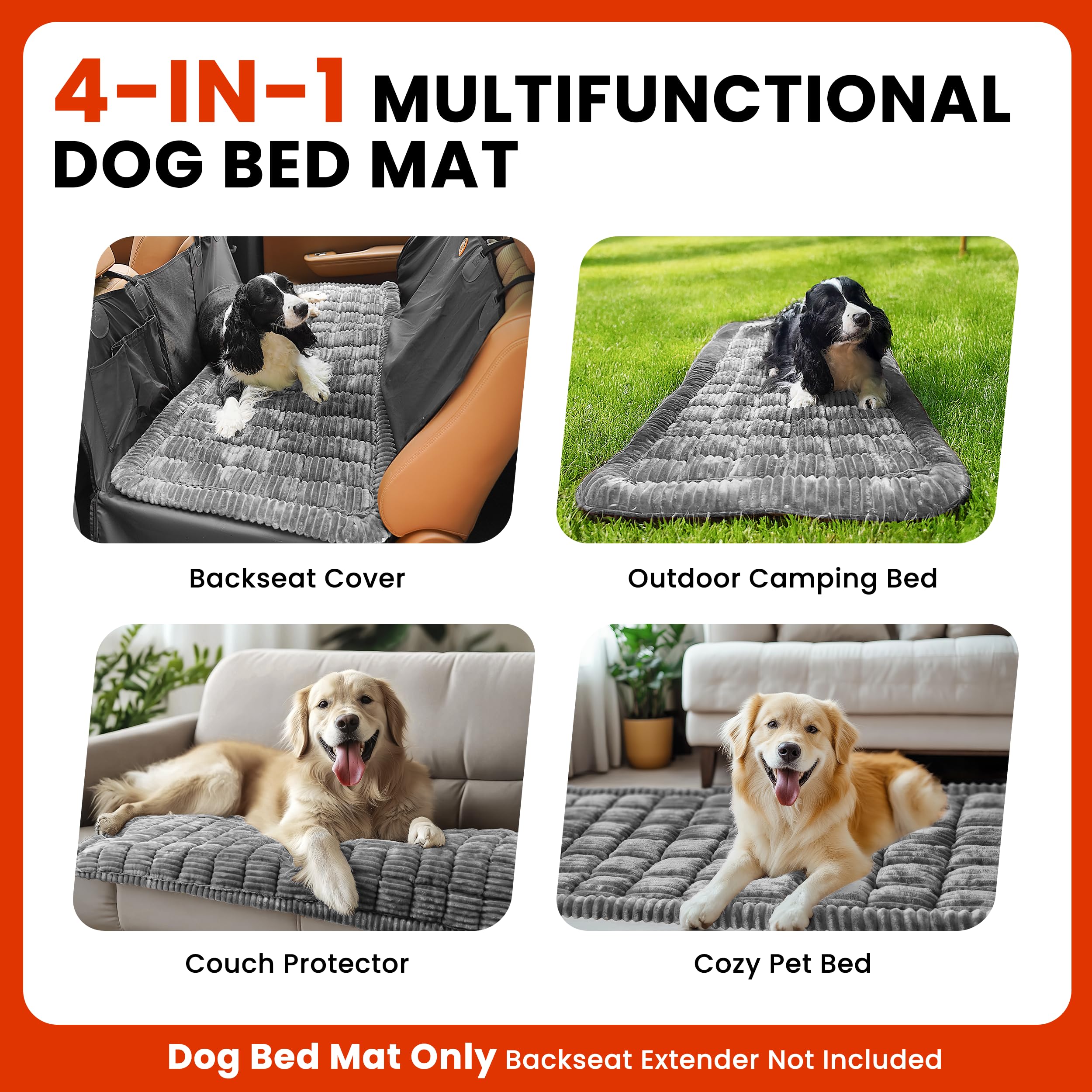 HiPetpy 51-1-inch backseat mat fits most cars for versatile use.