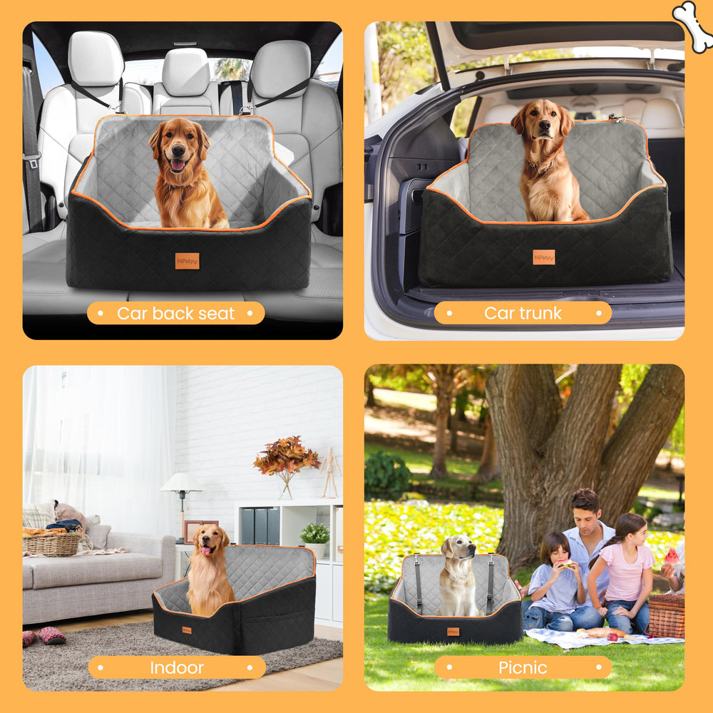 HiPetpy anti-slip bottom helps keep the seat steady on car floors.