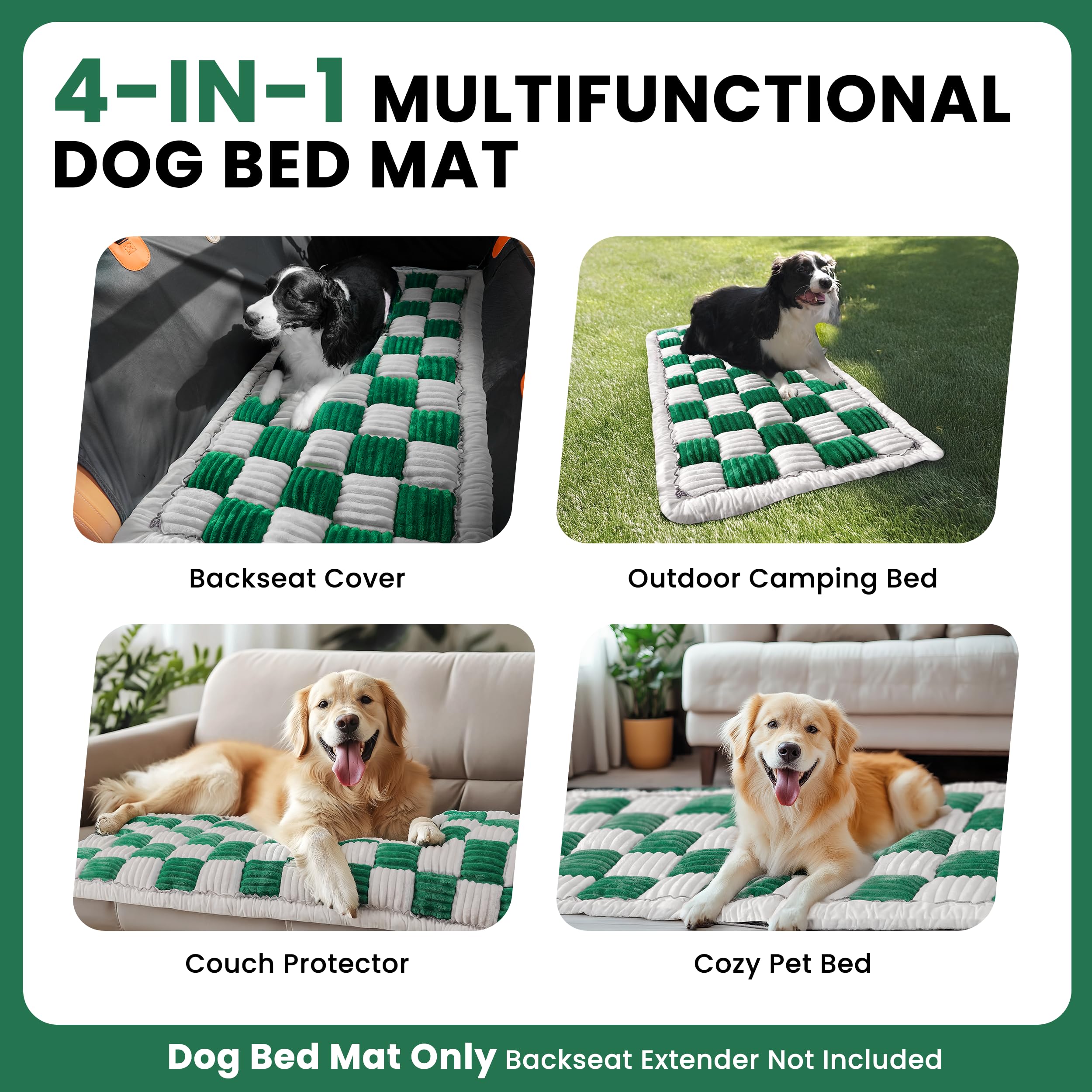 HiPetpy Backseat Bed Mat machine washable for quick cleanup after trips.